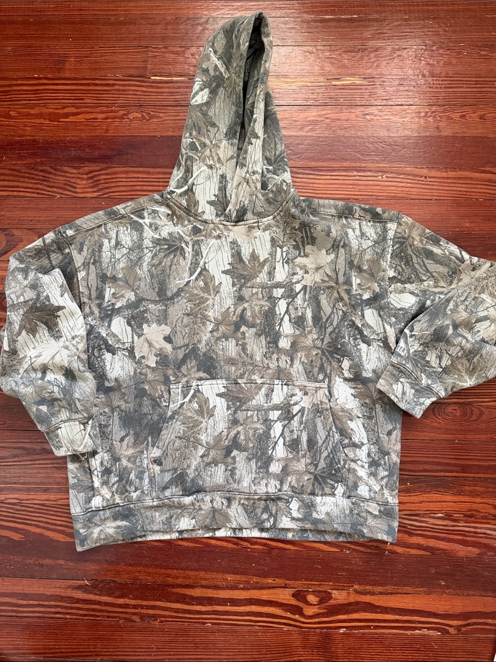 Hollister Men’s  Camo Hooded Pullover Sweatshirt